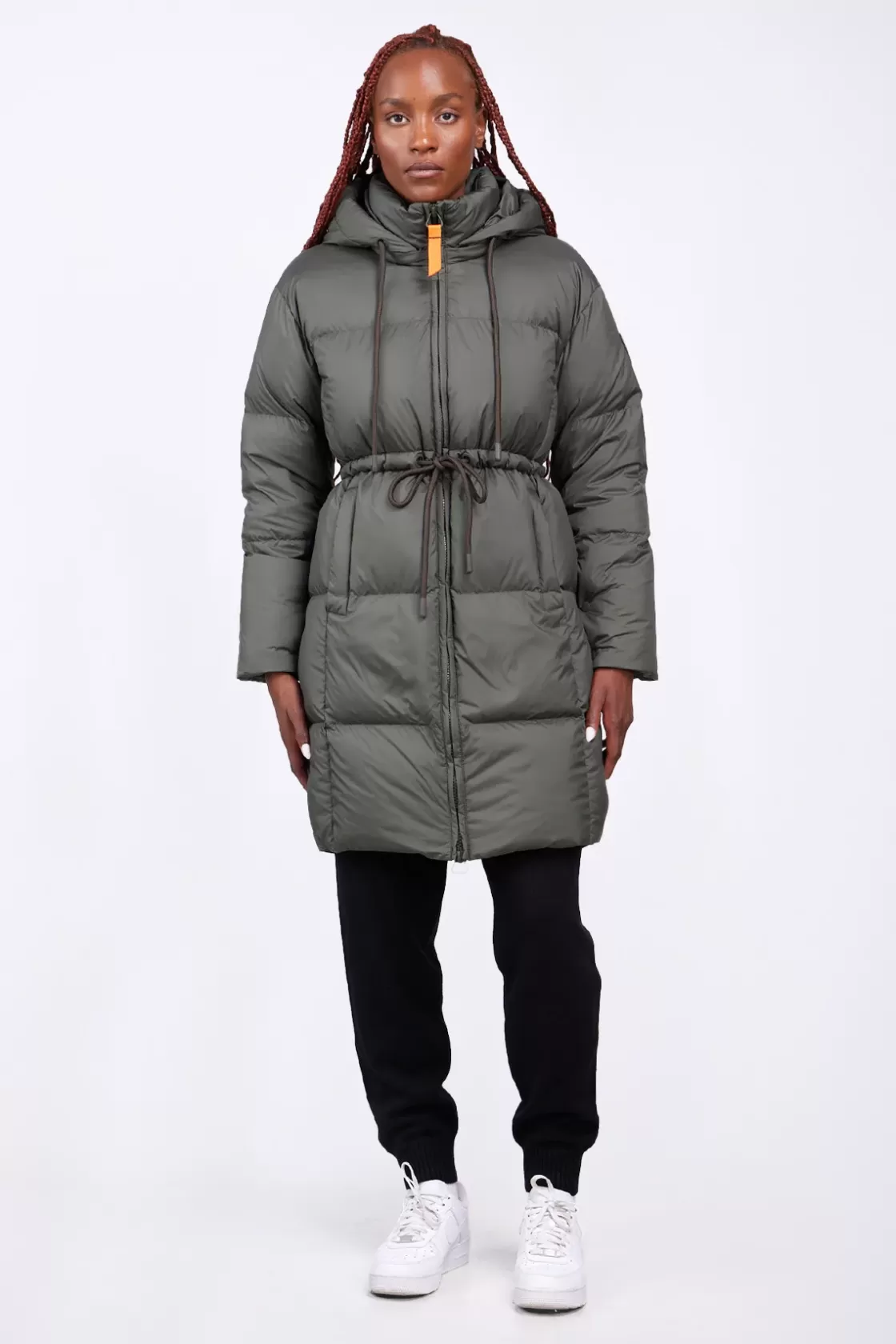 Doudoune Mi-Longue Droite Resserable A La Taille Tamara Kaki*Gertrude Outlet