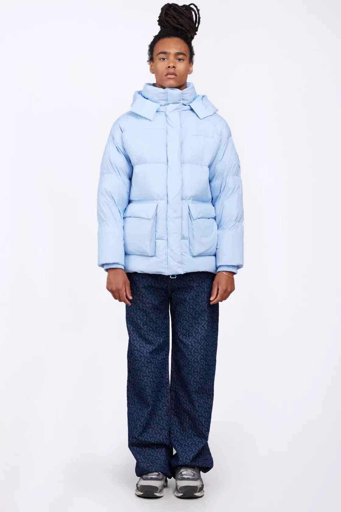 Doudoune Oversize Unisexe Mate Manie Texture Hortensia*Gertrude Sale
