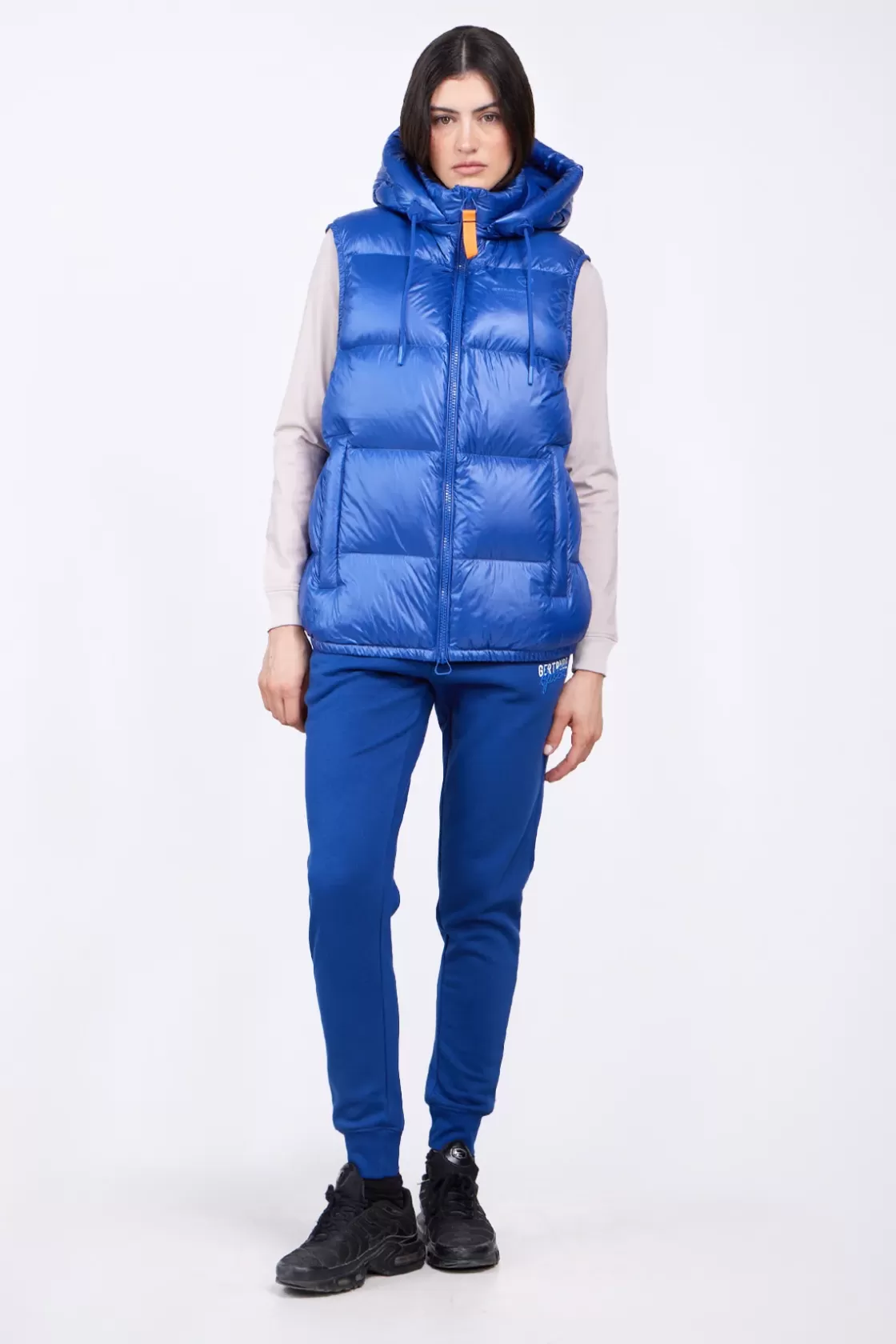 Doudoune Sans Manches En Nylon Brillant Cesar Worker Blue*Gertrude Fashion