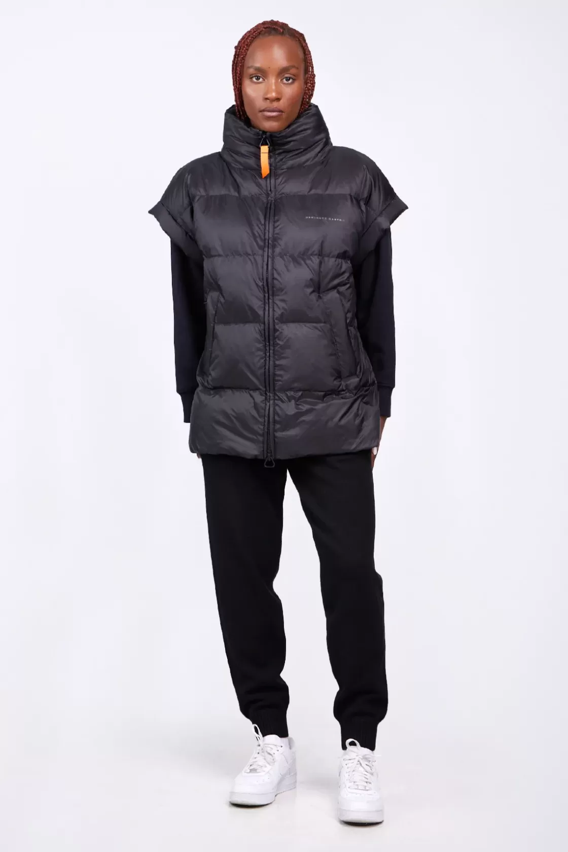 Doudoune Sans Manches Oversize En Nylon Ripstop Gaia Black*Gertrude Shop