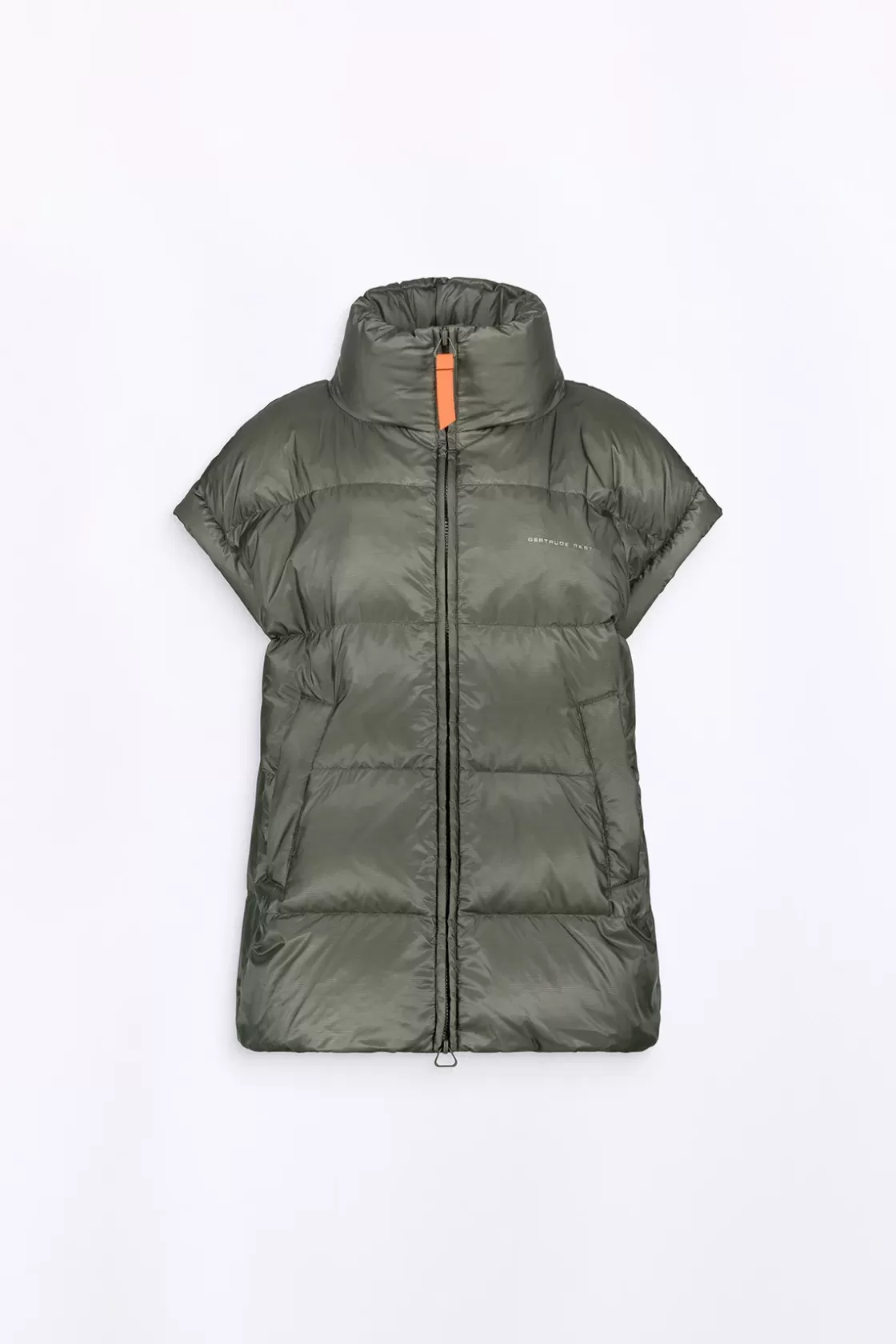 Doudoune Sans Manches Oversize En Nylon Ripstop Gaia Kaki*Gertrude Sale
