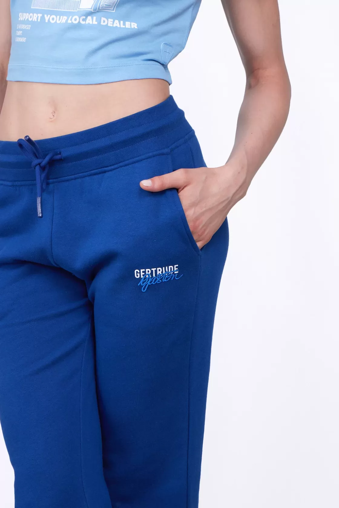 Pantalon Jogging Flare Taille Haute Nanou Worker Blue*Gertrude Sale