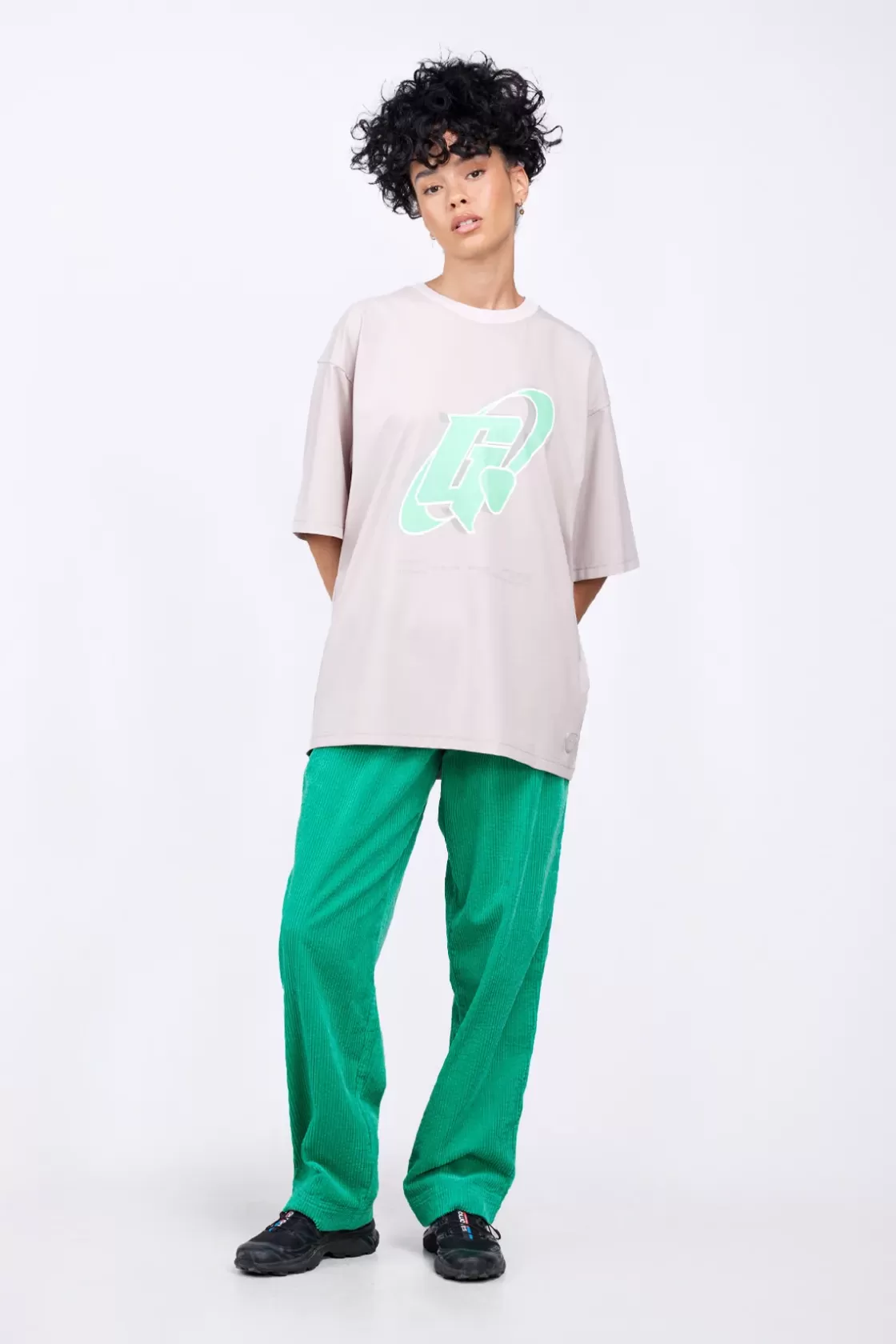 T-Shirt Col Rond Coupe Oversize Barnabe Circle Ciment*Gertrude Shop