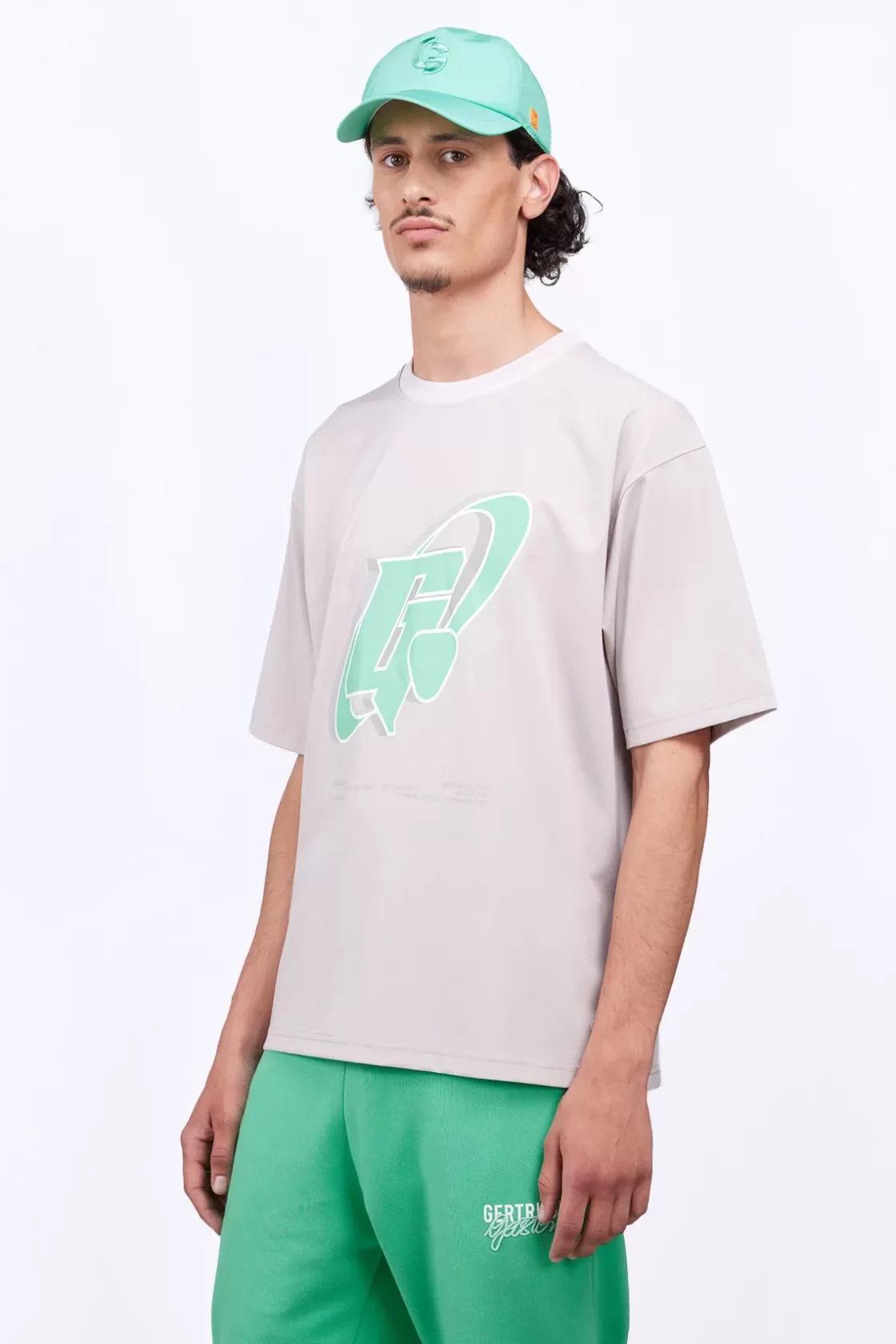 T-Shirt Col Rond Coupe Oversize Barnabe Circle Ciment*Gertrude Shop