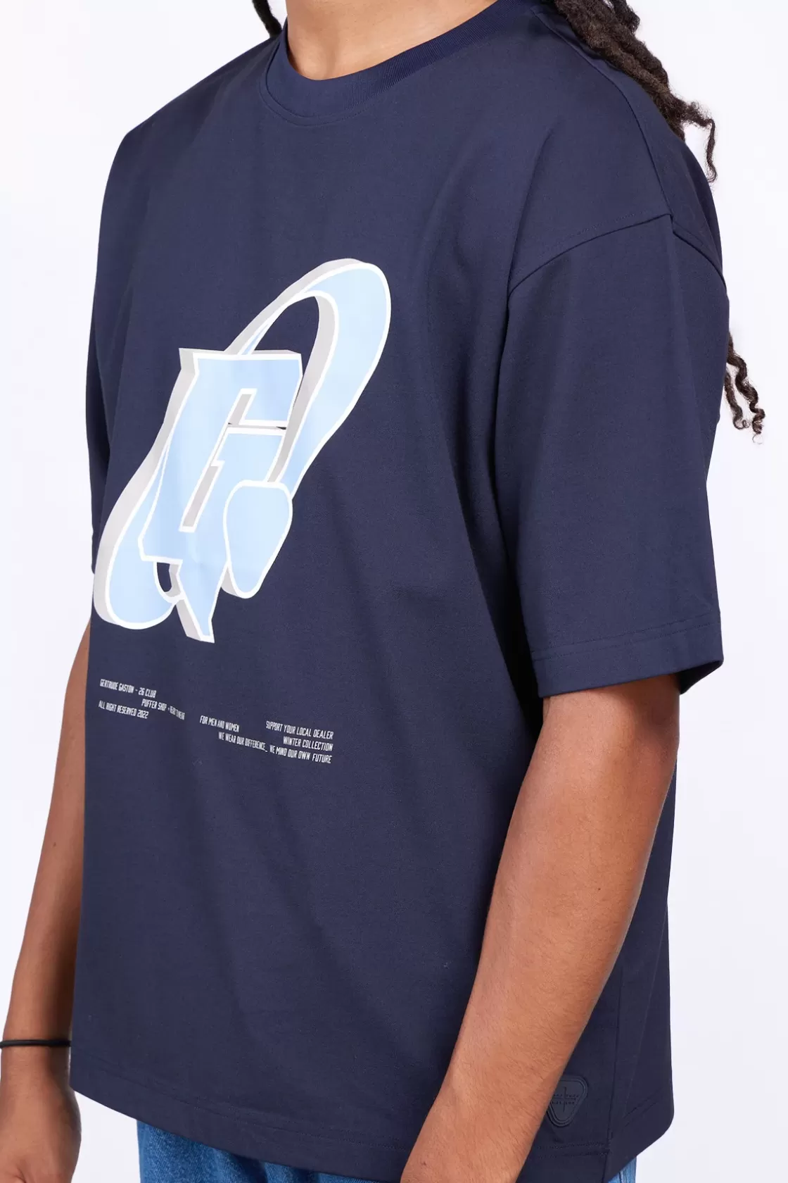 T-Shirt Col Rond Coupe Oversize Barnabe Circle Night*Gertrude Shop